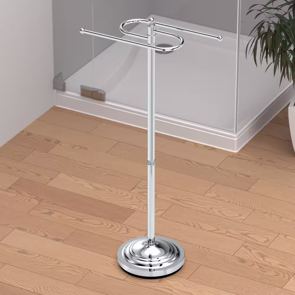 Gatco Floor S Towel Holder in Chrome