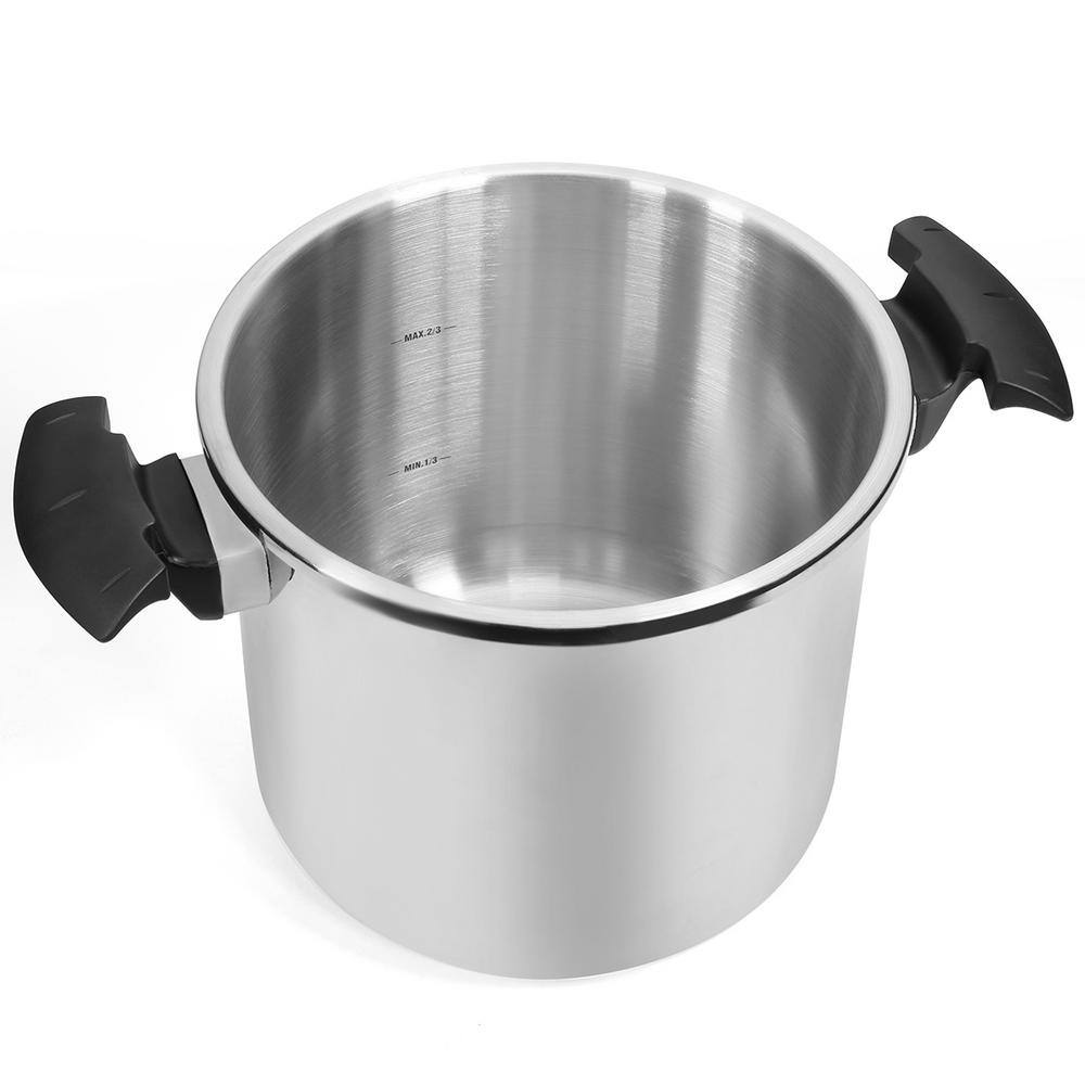 Barton Turbo 8 qt. Stove Top Pressure Cooker Induction Compatible with Easy-Lock Lid