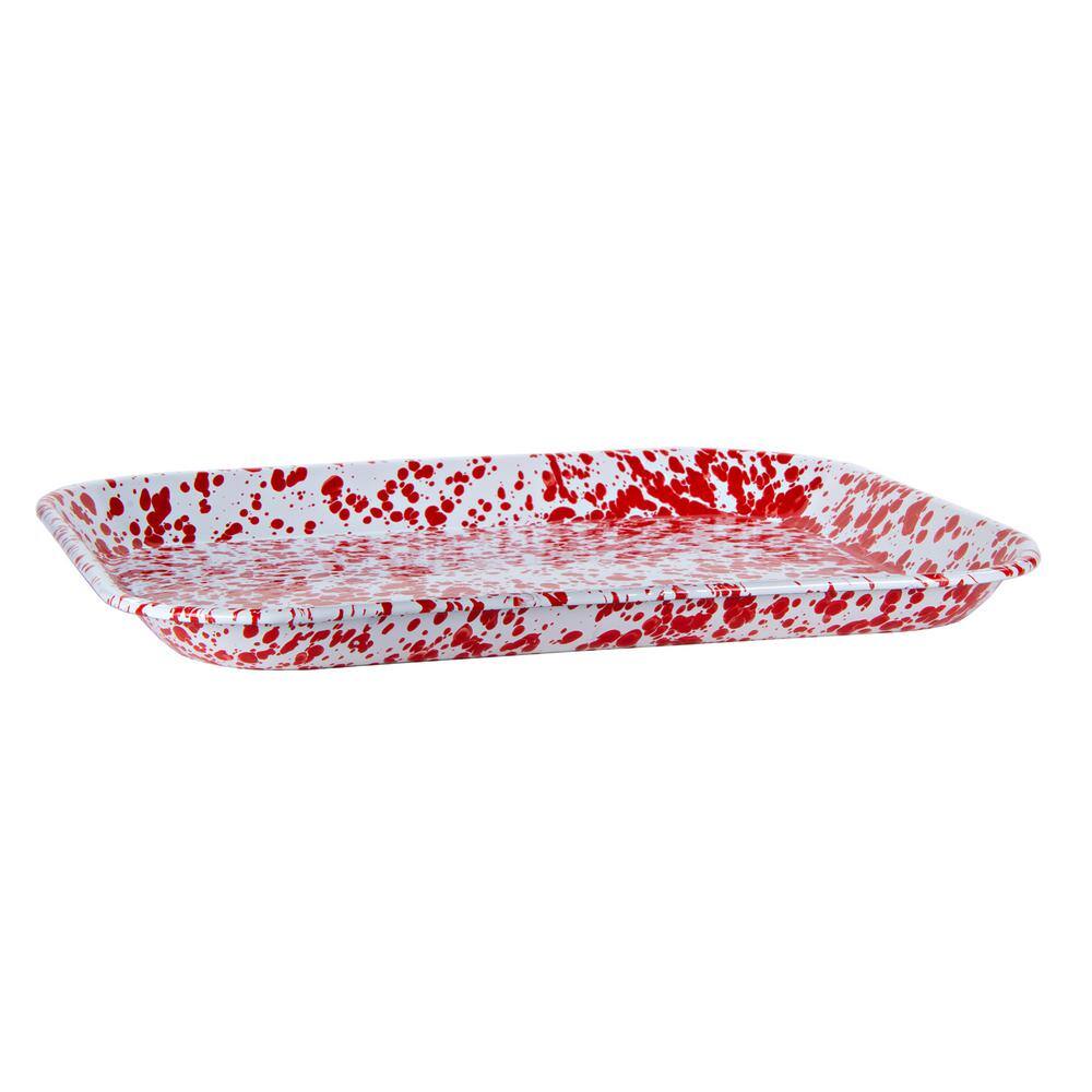 Golden Rabbit Red Swirl 12.5 in. x 16 in. Half Sheet