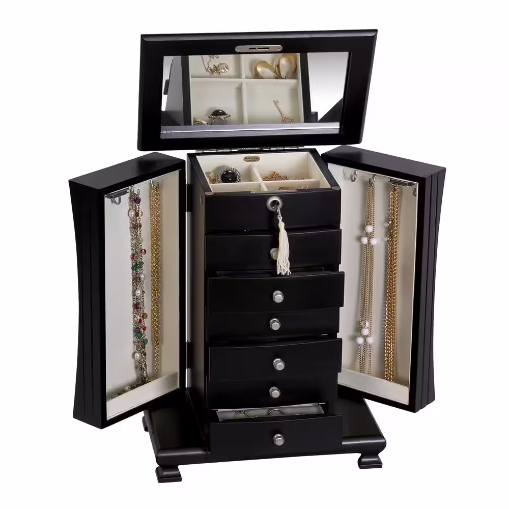 Mele & Co Layla Java Finish Wooden Jewelry Box